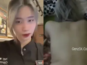 Lộ clip em nv coffee house bị ghệ nắc tả tơi p2