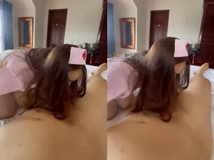 Làm tình em ngành cosplay nhân viên chăm sóc trong nhà trọ || p1