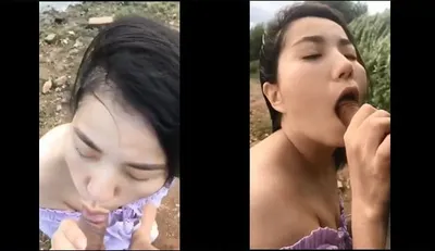 Bạn gái bj cho tình nhân bên bờ sông